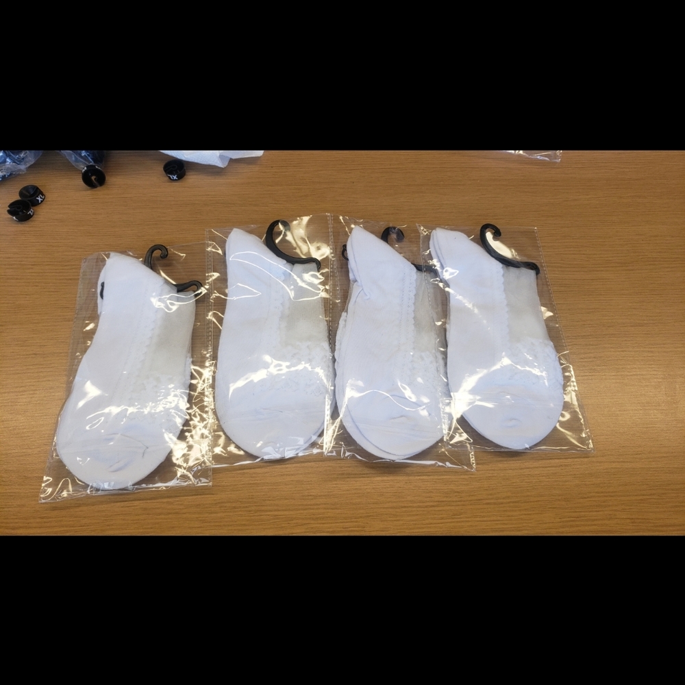 White nylon socks